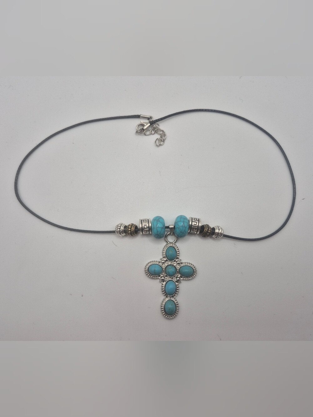 Turquoise Cross Necklace